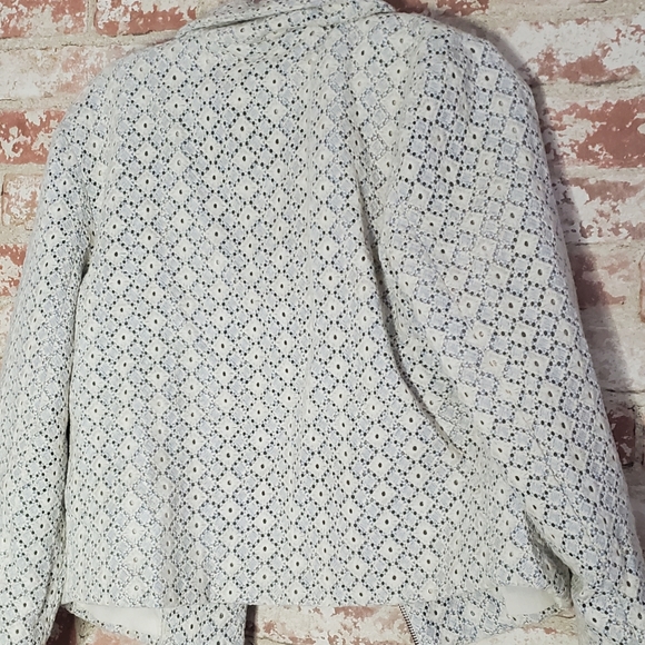 Rossi Eyelet Moto Jacket Dolan Left Coast Anthropologie - Picture 9 of 10